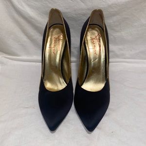 Walter Steiger Monte Carlo pump. Size 41 1/2, soft satin sheen black finish